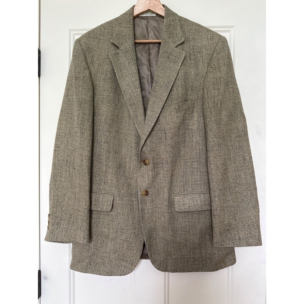 Orvis Blazer Mens 40R Silk Jacket Woven 2 Button Notch Collar Classic Sport Coat